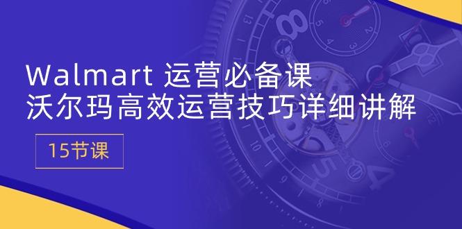 Walmart 运营必备课：沃尔玛高效运营技巧详细讲解 (15节课-E网资源