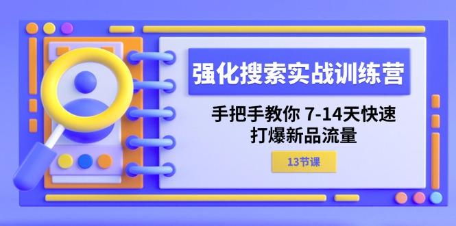 强化 搜索实战训练营，手把手教你 7-14天快速-打爆新品流量(13节课-E网资源