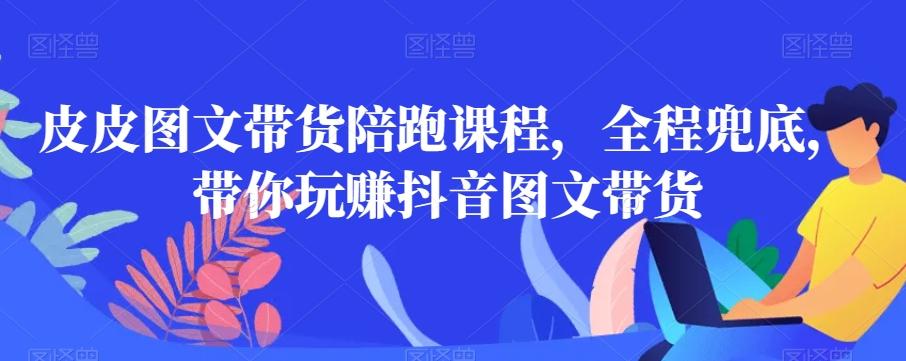 皮皮图文带货陪跑课程，全程兜底，带你玩赚抖音图文带货-E网资源