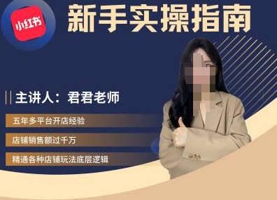 君君-小红书电商从入门到精通，新手实操指南-E网资源