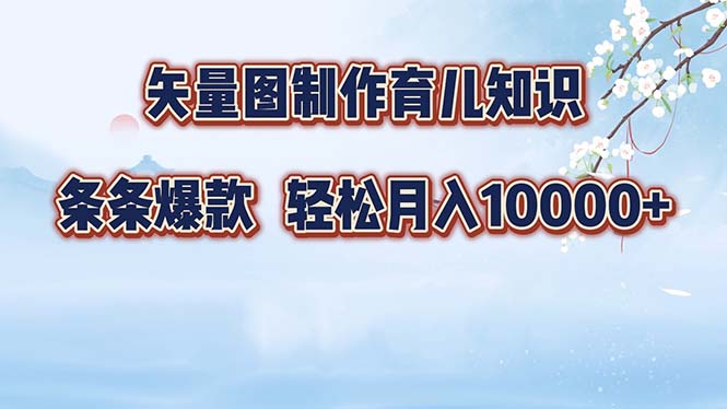 矢量图制作育儿知识，条条爆款，月入10000+-E网资源
