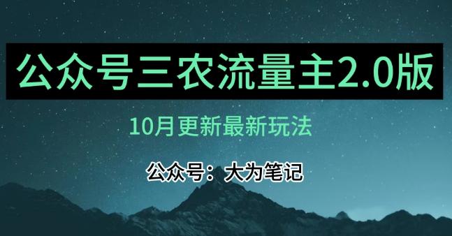 (10月)三农流量主项目2.0——精细化选题内容，依然可以月入1-2万-E网资源