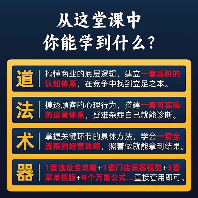 图片[1]-餐饮店盈利实操方法：教你怎样开一家持续能赚钱的餐厅(25节-E网资源
