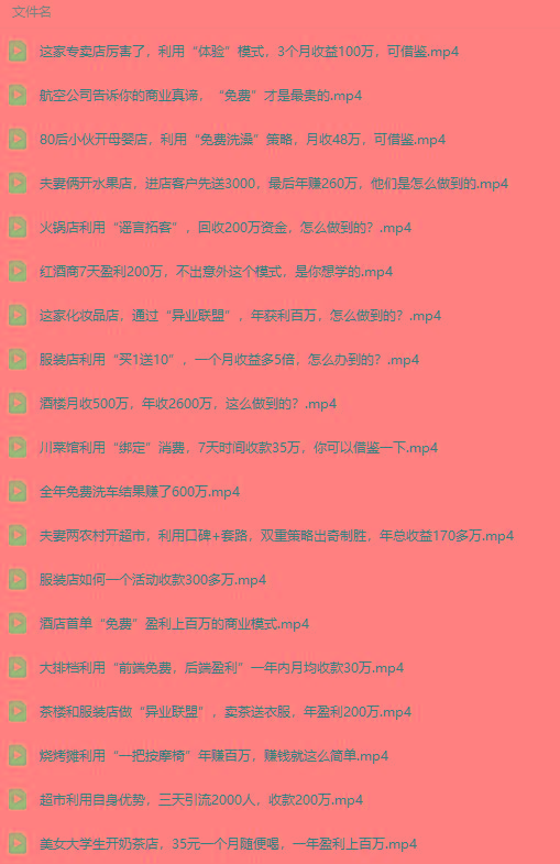 图片[5]-(9607期)真实有效391套商业模式，年入几十到几百万案例解析(电子书+视频+图文)-E网资源