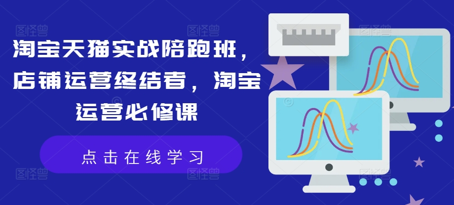 淘宝天猫实战陪跑班，店铺运营终结者，淘宝运营必修课-E网资源