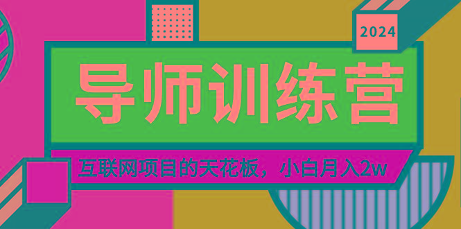 《导师训练营》精准粉丝引流的天花板，小白月入2w-E网资源