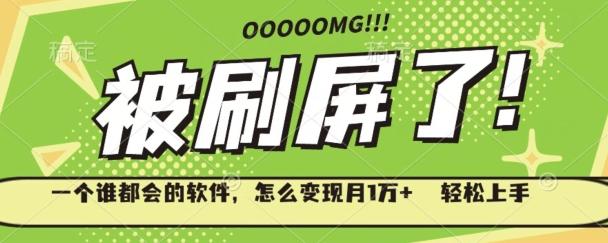 一个谁都会的软件，怎么变现月1万+轻松上手-E网资源