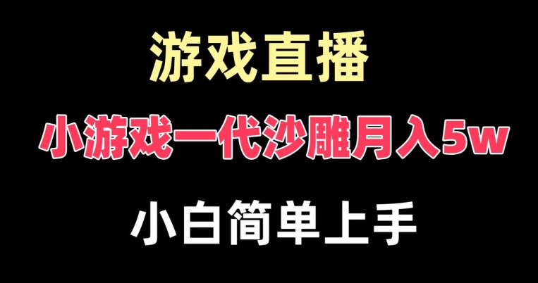 玩小游戏一代沙雕月入5w，爆裂变现，快速拿结果，高级保姆式教学【揭秘】-E网资源