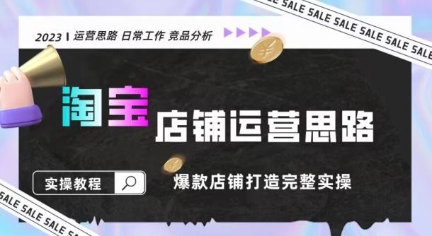 2023淘宝店铺运营全攻略：竞品分析，打造爆款店铺完整实操（附运营思维素材）-E网资源