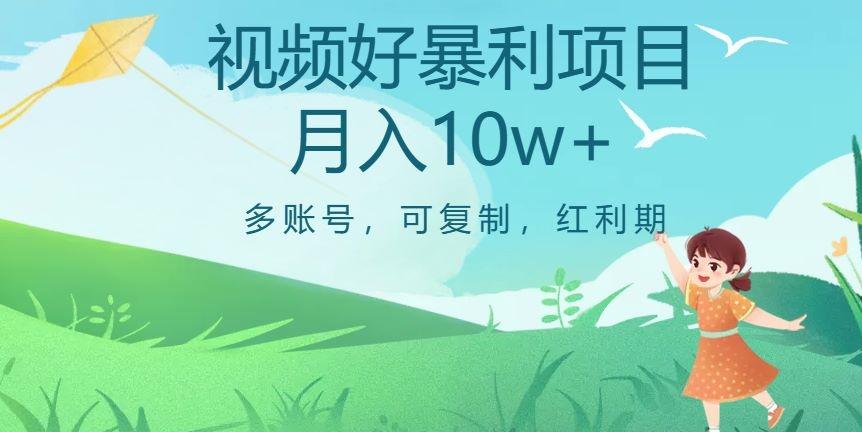 外边收费699项目，视频号暴利项目，多账号可复制，红利期-E网资源
