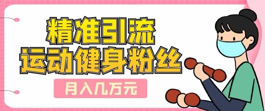 精准引流运动健身粉丝，轻松月入几万-E网资源