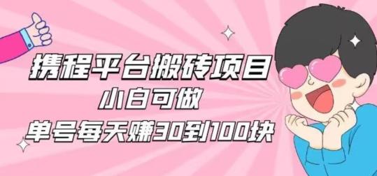 携程旅游搬砖新玩法，日入100+小白可直接上手-E网资源