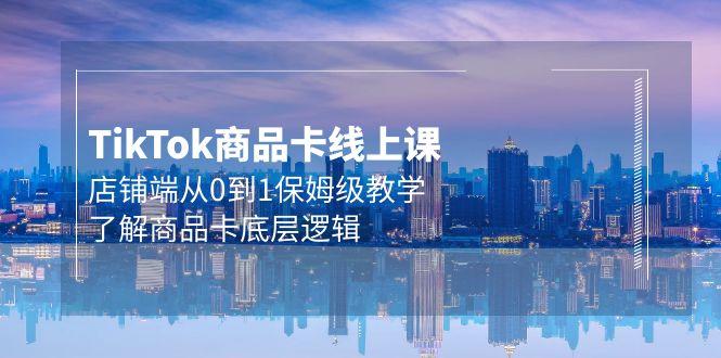 (9843期)Tk商品卡线上课，店铺端从0到1保姆级教学，了解商品卡底层逻辑(20节)-E网资源