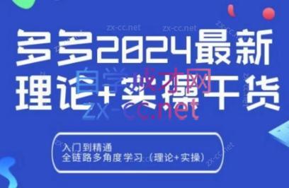 拼多多2024最新规则理论结合实际的干货-E网资源