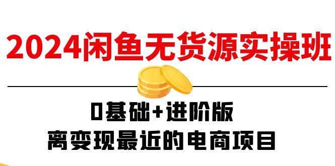 2024闲鱼-无货源实操班：0基础+进阶版，离变现最近的电商项目(15节-E网资源