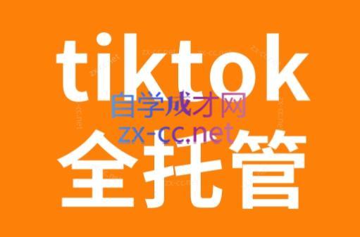 TikTok跨境电商全托管运营模式精品课-E网资源