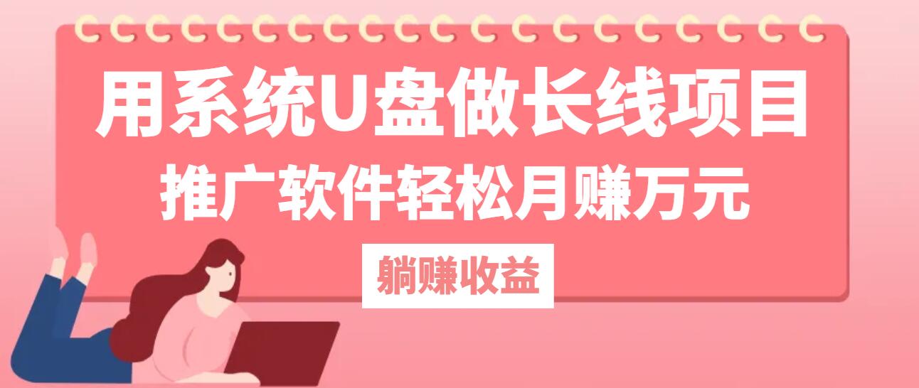 用系统U盘做长线项目，推广软件轻松月赚万元(附制作教程+软件-E网资源