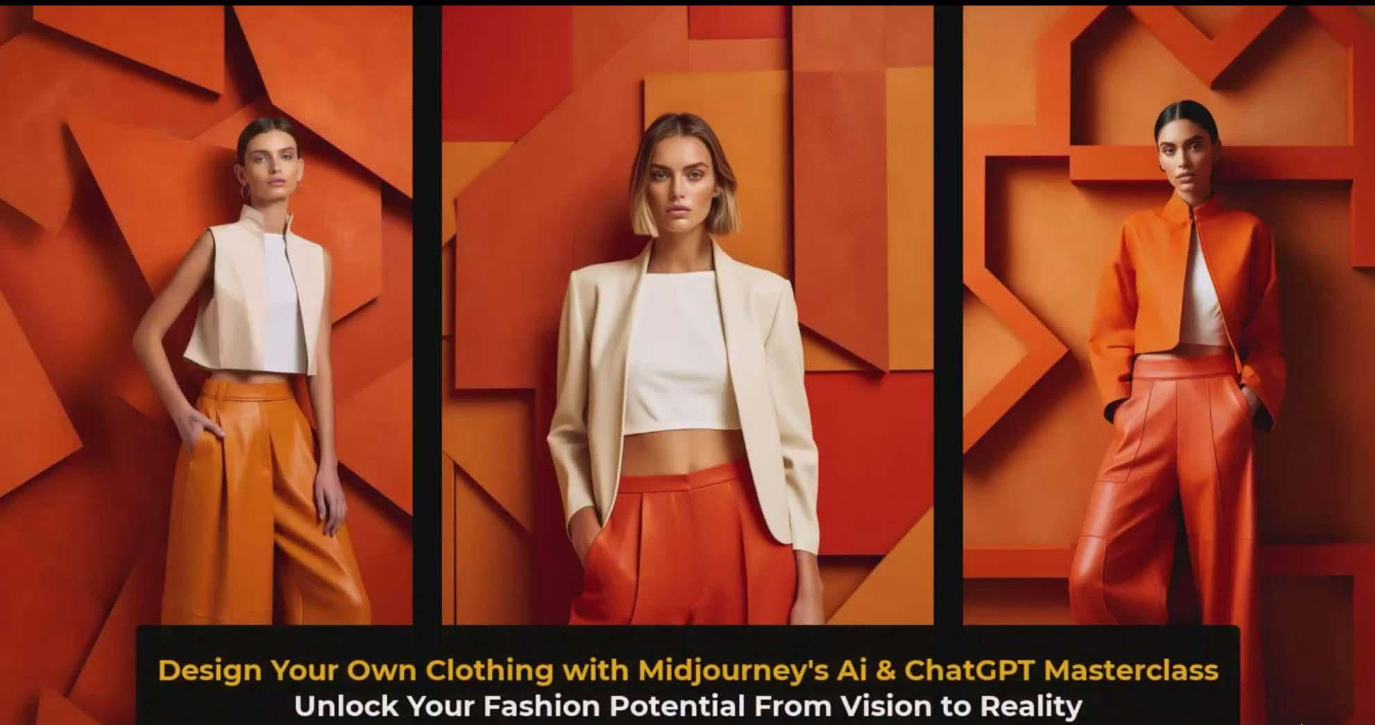 图片[3]-利用 Midjourneys Ai 人工智能设计自己的服装AI大师班-10节课-中英字幕-E网资源