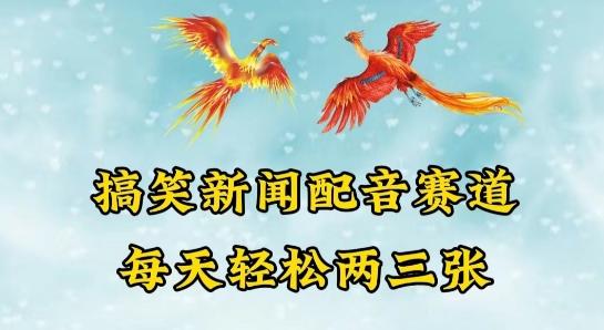 中视频爆火赛道一搞笑新闻配音赛道，每天轻松两三张【揭秘】-E网资源