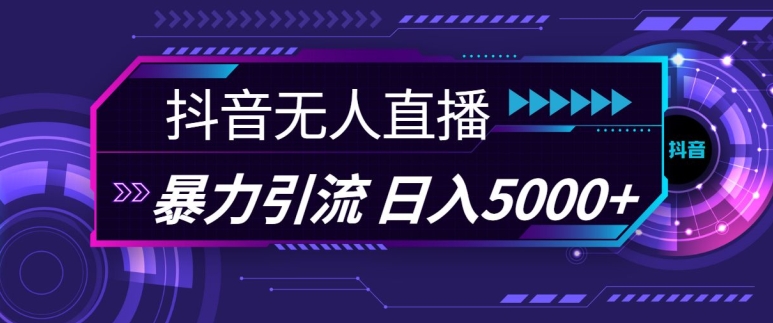 抖音快手视频号全平台通用无人直播引流法，利用图片模板和语音话术，暴力日引流100+创业粉【揭秘】-E网资源