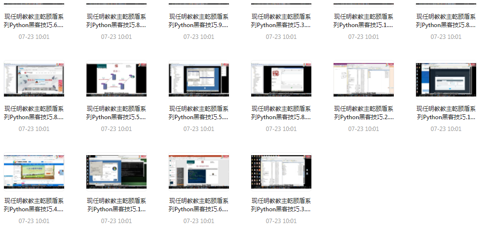 Python黑客技巧课程-E网资源