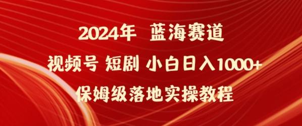 2024年视频号短剧新玩法小白日入1000+保姆级落地实操教程【揭秘】-E网资源