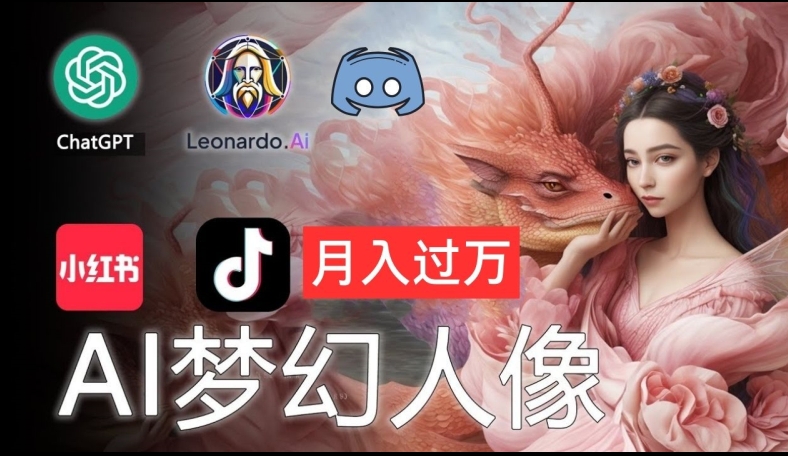 AI摄影梦幻人像：零基础也能月入过万的秘密【揭秘】-E网资源