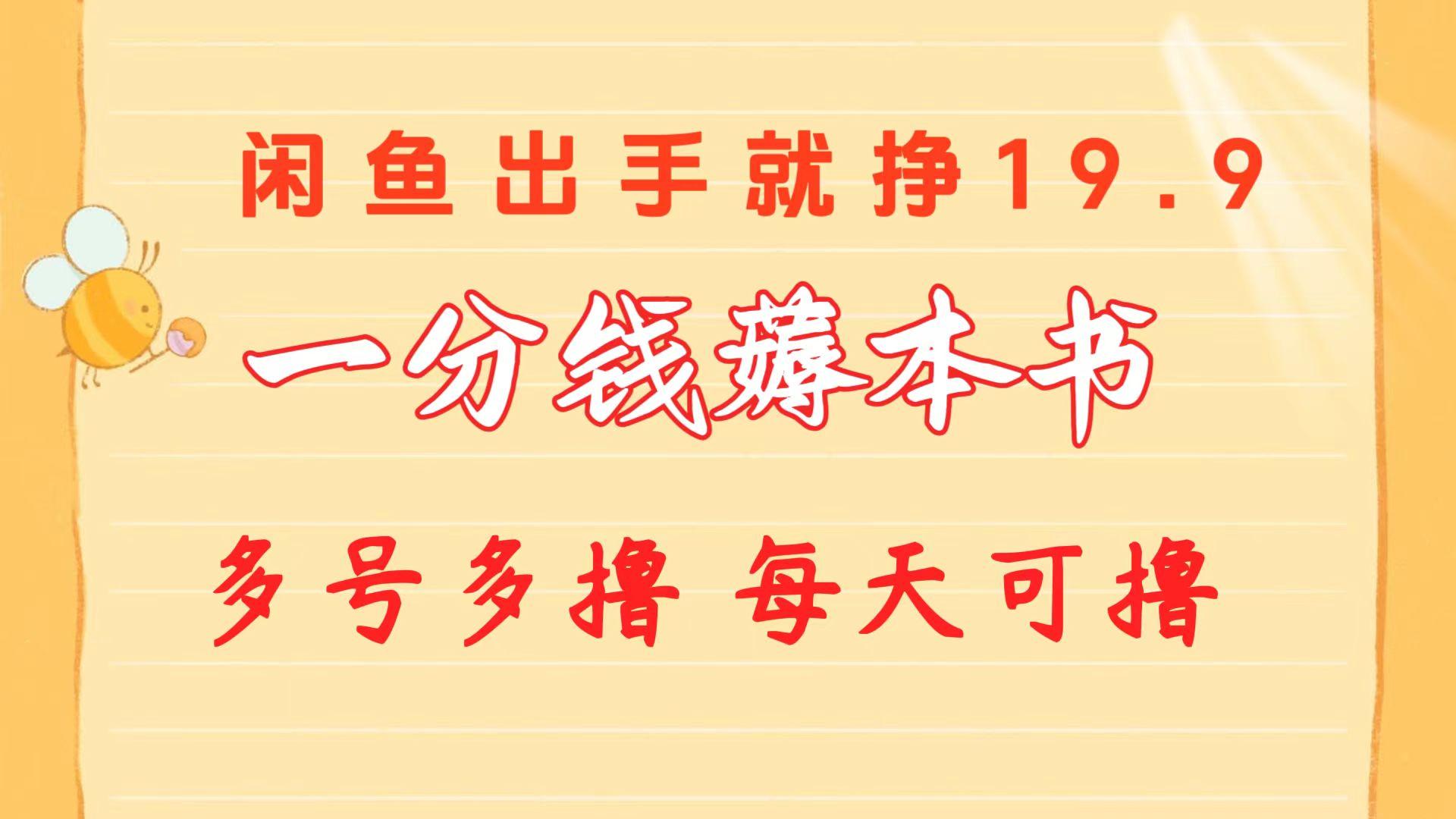 一分钱薅本书 闲鱼出售9.9-19.9不等 多号多撸  新手小白轻松上手-E网资源