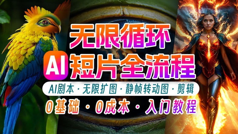 AI剪辑无限循环画面：新手轻松月入上万的秘技【揭秘】-E网资源