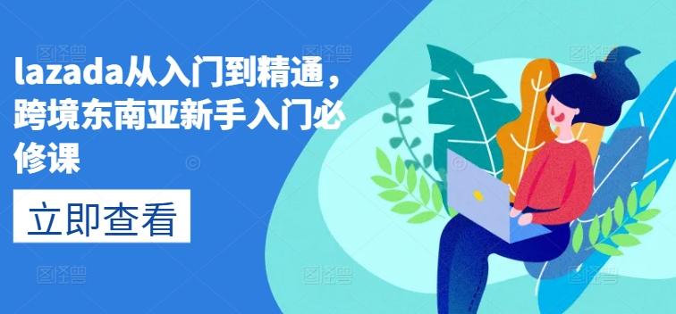 lazada从入门到精通，跨境东南亚新手入门必修课-E网资源