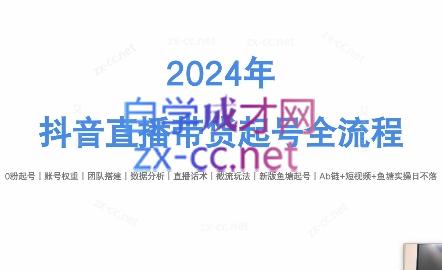 六六老师·2024年抖音直播带货起号全攻略-E网资源