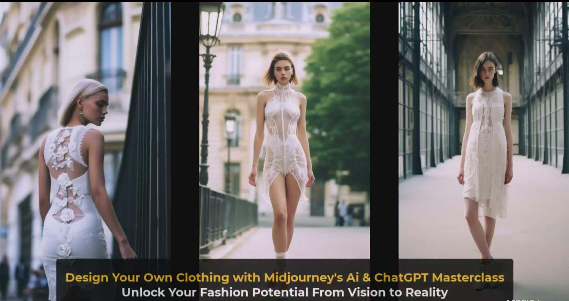 图片[4]-利用 Midjourneys Ai 人工智能设计自己的服装AI大师班-10节课-中英字幕-E网资源