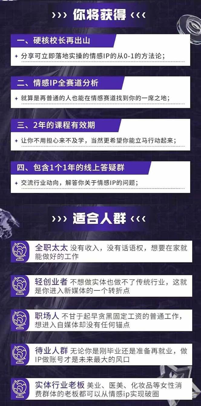 图片[1]-情感直播IP短视频全通大课，普通人的IP之路从情感赛道开始(18节-E网资源