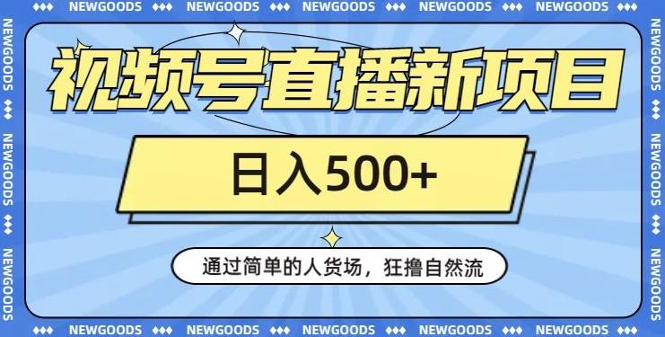视频号直播新项目，通过简单的人货场，狂撸自然流，日入500+【260G资料】-E网资源