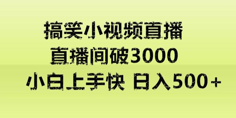 快手直播搞笑小视频解说，适合批量矩阵，日入300-500+-E网资源