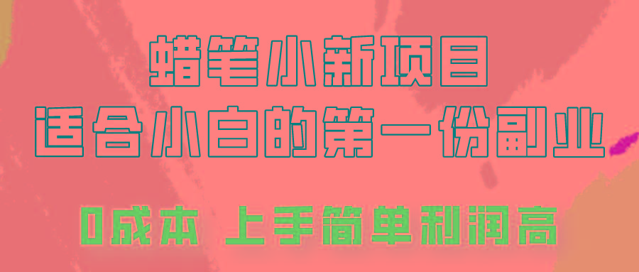 蜡笔小新项目拆解，0投入，0成本，小白一个月也能多赚3000+-E网资源