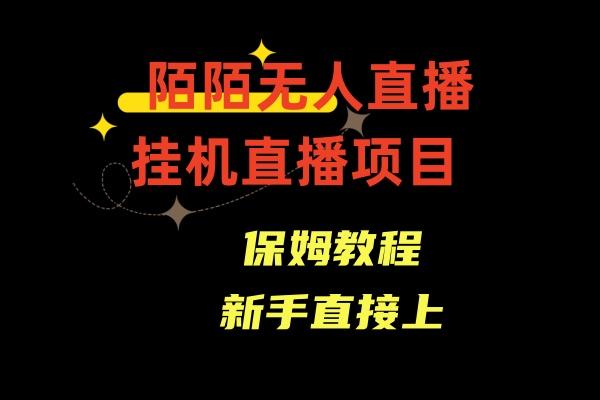 收费1980的，陌陌无人直播，通道人数少，新手容易上手-E网资源