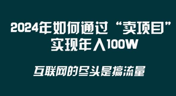 2024年 做项目不如‘卖项目’更快更直接！年入100万-E网资源