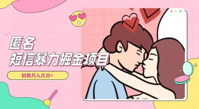全网首发，揭秘超冷门匿名短信项目，通过信息差日入几百+【揭秘】-E网资源