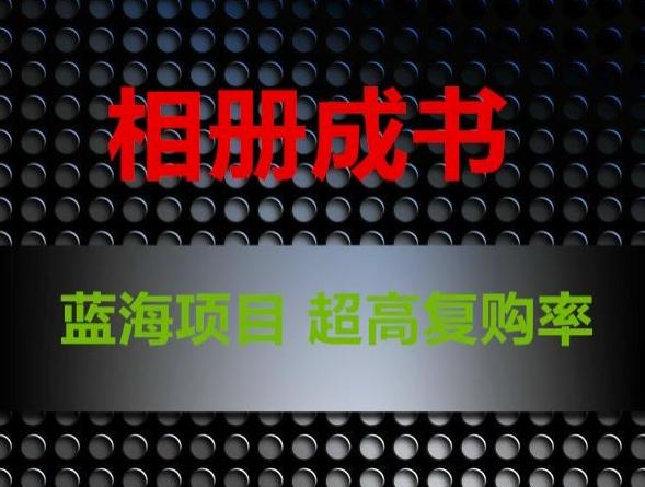 相册成书，蓝海项目，认真操作月入过万【揭秘】-E网资源