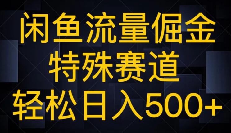闲鱼流量倔金，特殊赛道，轻松日入500+-E网资源