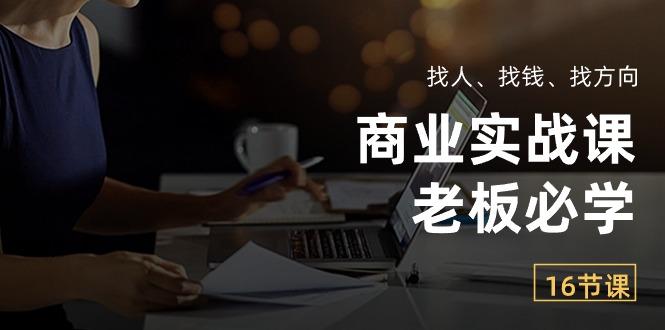 商业实战课【老板必学】：找人、找钱、找方向(16节课-E网资源
