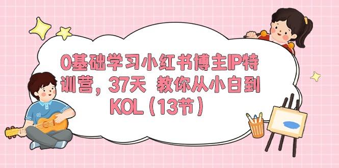 0基础学习小红书博主IP特训营，37天 教你从小白到KOL(13节-E网资源