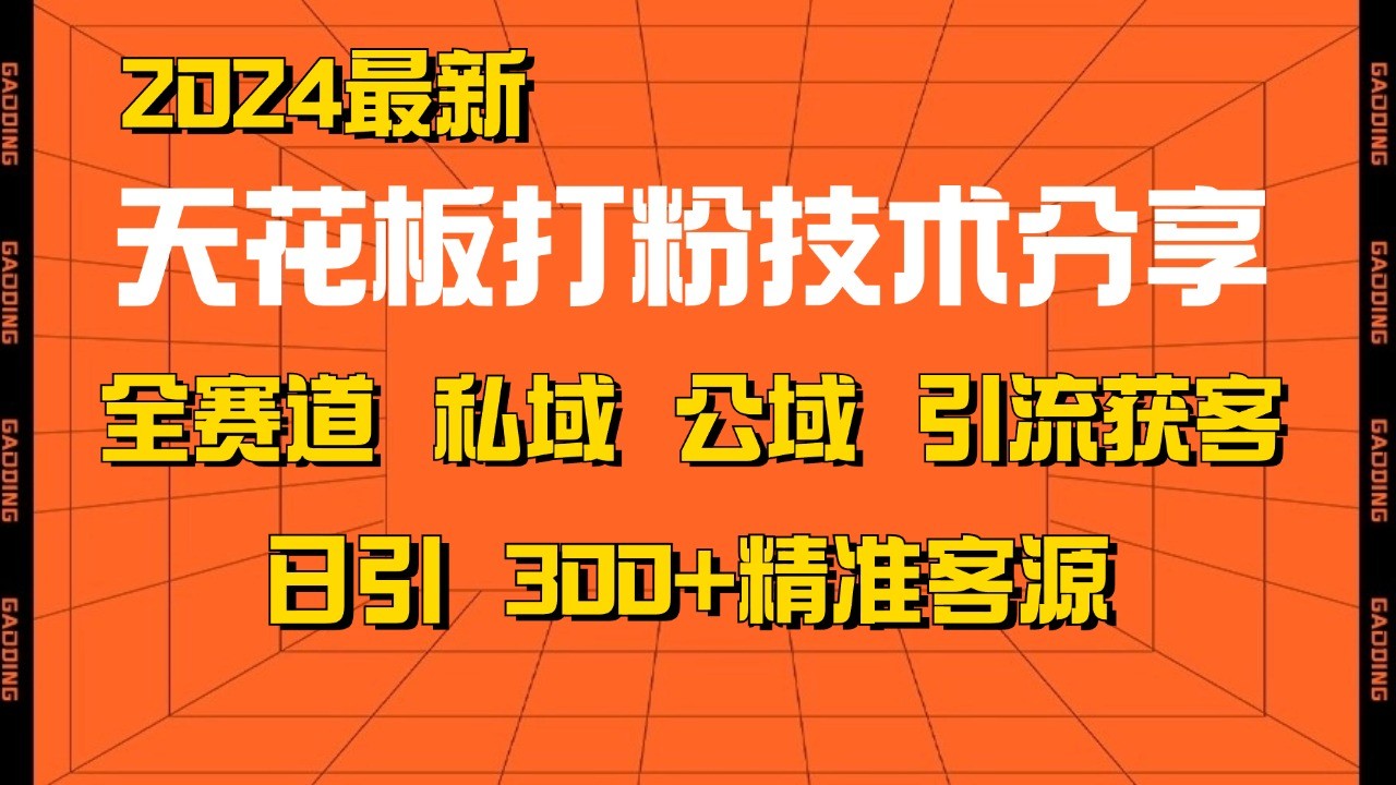 天花板打粉技术分享，野路子玩法 曝光玩法免费矩阵自热技术日引2000+精准客户-E网资源