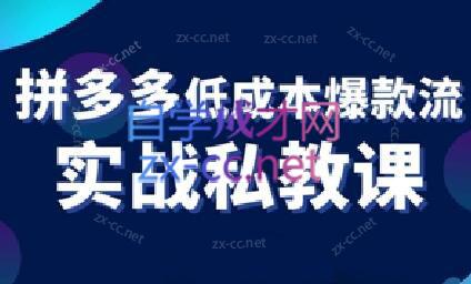 卡卡老师·拼多多低成本爆款流实战私教课-E网资源